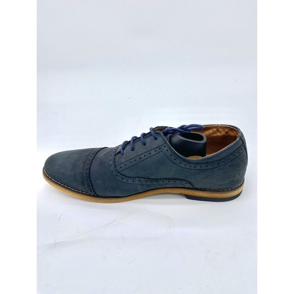 Steve Madden Blue Mens Joistt #752 Cap Toe Oxford Men’s Dress Shoes 10D - Picture 5 of 14